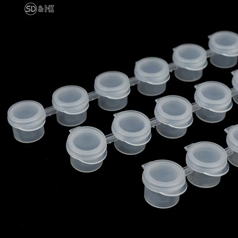 Paint Container 30Pcs Empty Joint Pigment Box Watercolour Oil Paint Acrylic Plastic Boxes Fine Art Paint Dispenser Boxes 2ml