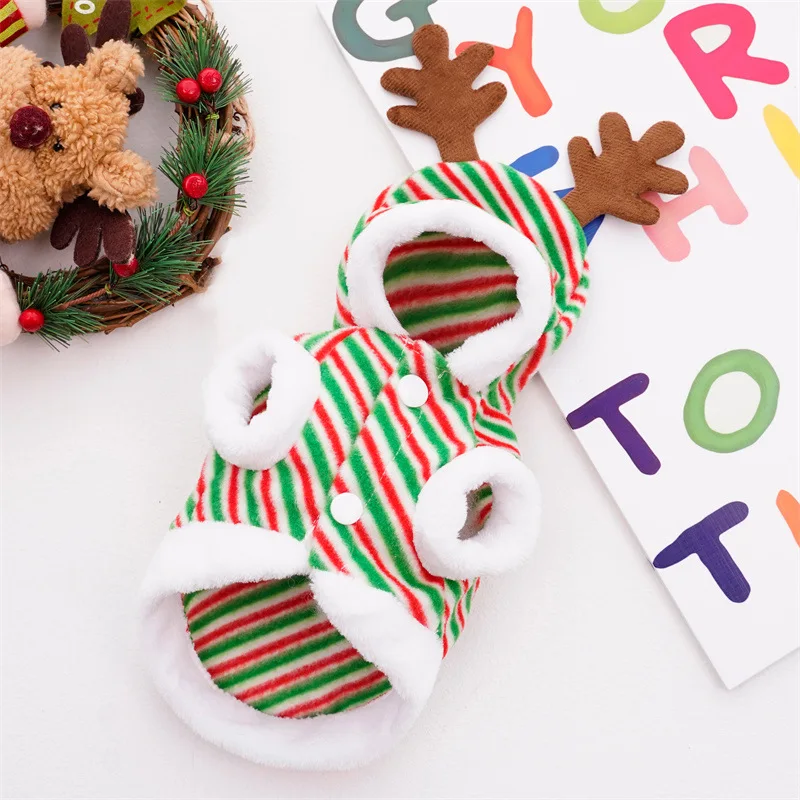 Pet jumpsuits Dog Christmas warm jumpsuits for small medium dogs cats