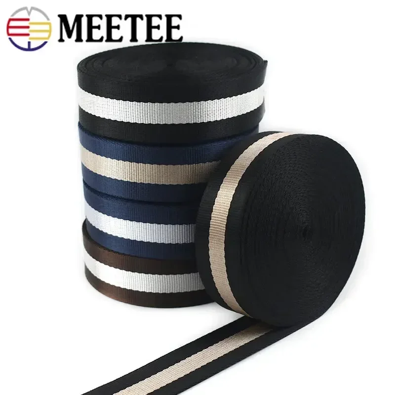 자카드 나일론 웨빙 테이프 5m, 38mm, 장식 리본 배낭 스트랩, 수하물 가방, 안전 벨트, DIY 바느질 재료 액세서리