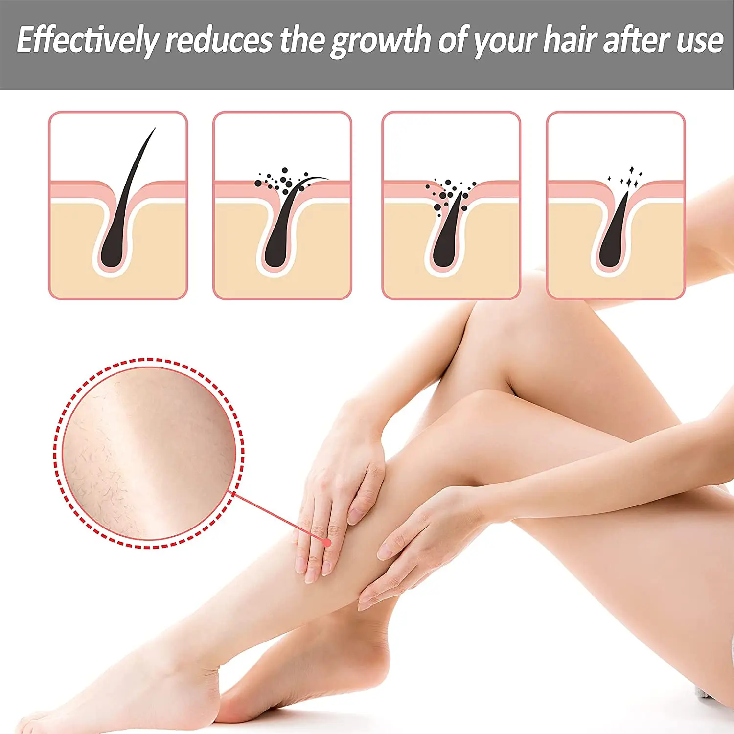New 3 In 1 Hair Remover Physical Painless Safe Epilator Remove Dead Skin Manicure Easy Cleaning Reusable Body Depilation_voghion.com