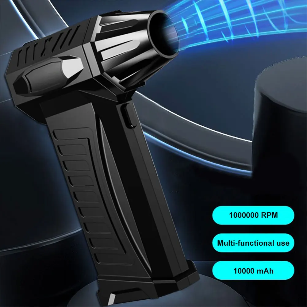 10000mAh 강력한 공기 송풍기 800000 RPM 송풍기 브러시리스 모터 자동차, 가정, 컴퓨터 키보드용 휴대용 먼지 송풍기