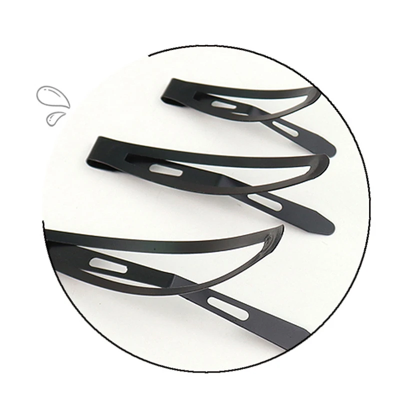 Metal Painted Frosted Hair Clip