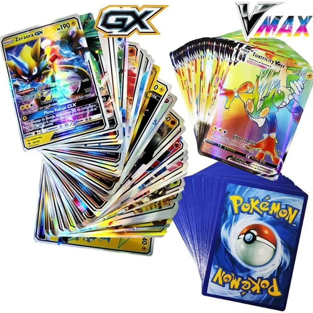 100pcs French Version Pokemon Card Featuring GX EX TAG TEAM VMAX MEGA Game  Cards