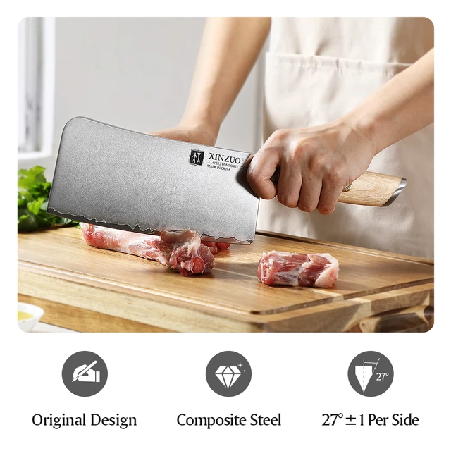 Xinzuo 7 ' Hüvelykes Aprító Csontkés Hentes Legjobb Szerszámok Kithen Kés Kovácsolt Háztartási Halak Csonthús Csirke - Image 4