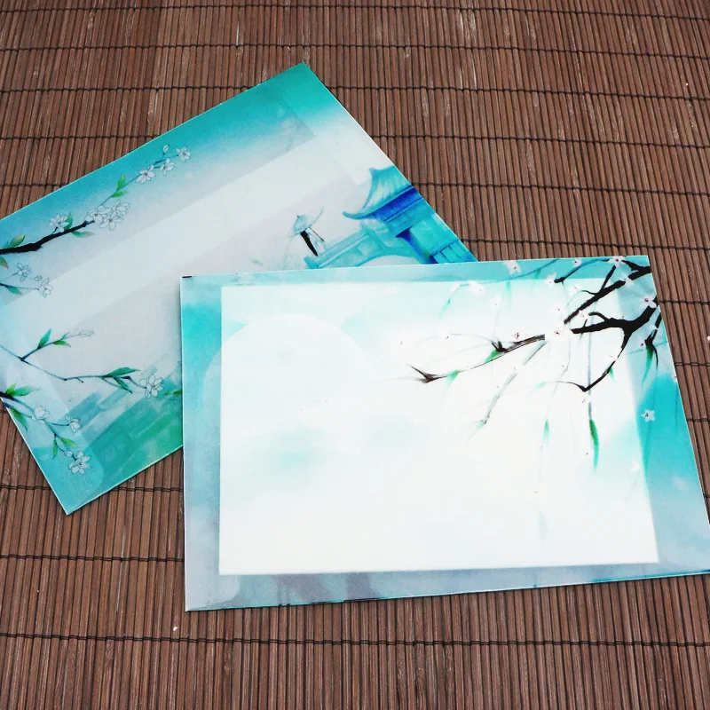 Tracing Paper Envelopes for Chinese Vintage Style Semitransparent Gift Packaging Storage Decorative Envelope 20pcs/pack