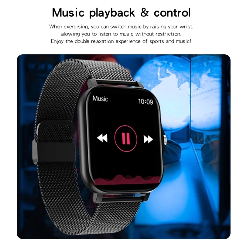 Smart Watch Bluetooth Answer Call 1.69" Full Touch Dial Call Fitness Tracker IP67 Waterproof Men Women
