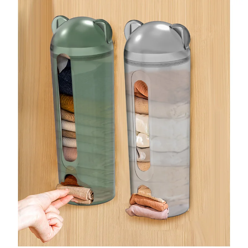 

Underwear Storage Box Wall Mounted Extraction Storage Bear Free Punching Multi Purpose Storage Box New Product Organizer Box