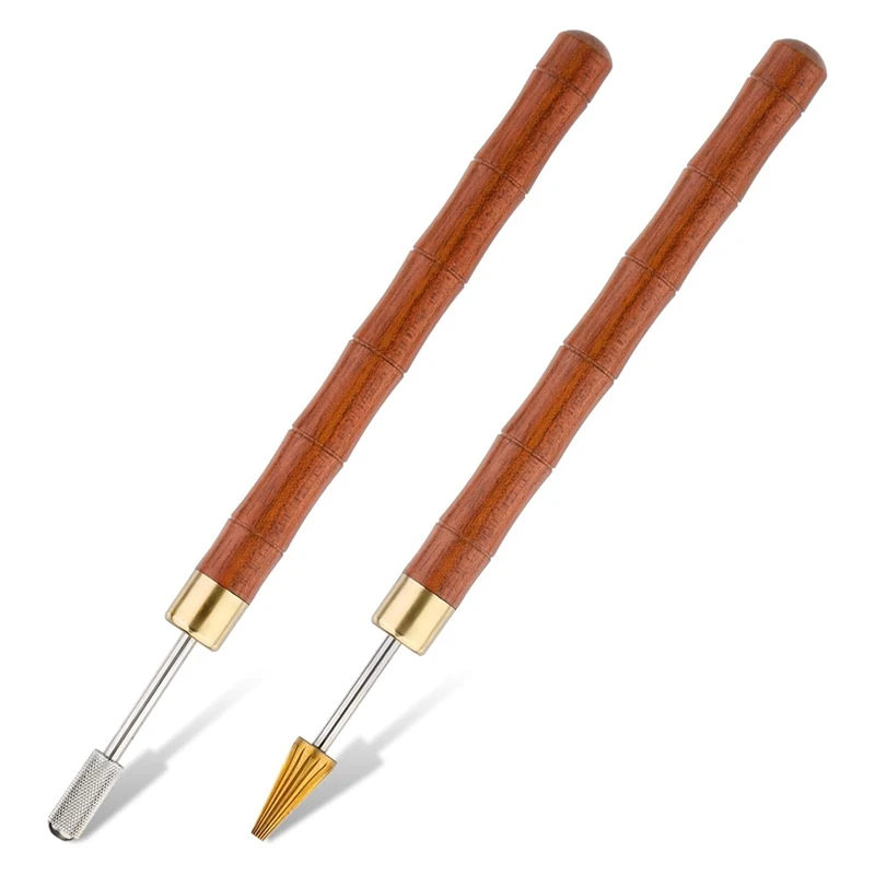 2Pcs Leather Edge Dye Pens, Leather Edge Roller Pen Applicator, Printing Tools For Craft DIY Work