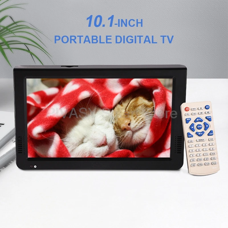 10.1 Inch Movable Portable Digital TV Monitor Car Screen LED Domestic Outdoor Lightweight Slim Small Mini Manufacturer Battery
