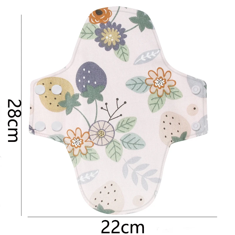 AIO 2Pcs22*28cm Washable Organic Sanitary Pads Reusable Menstrual Panty Graphene Liner Waterproof Mom Incontinence Cloth Napkins