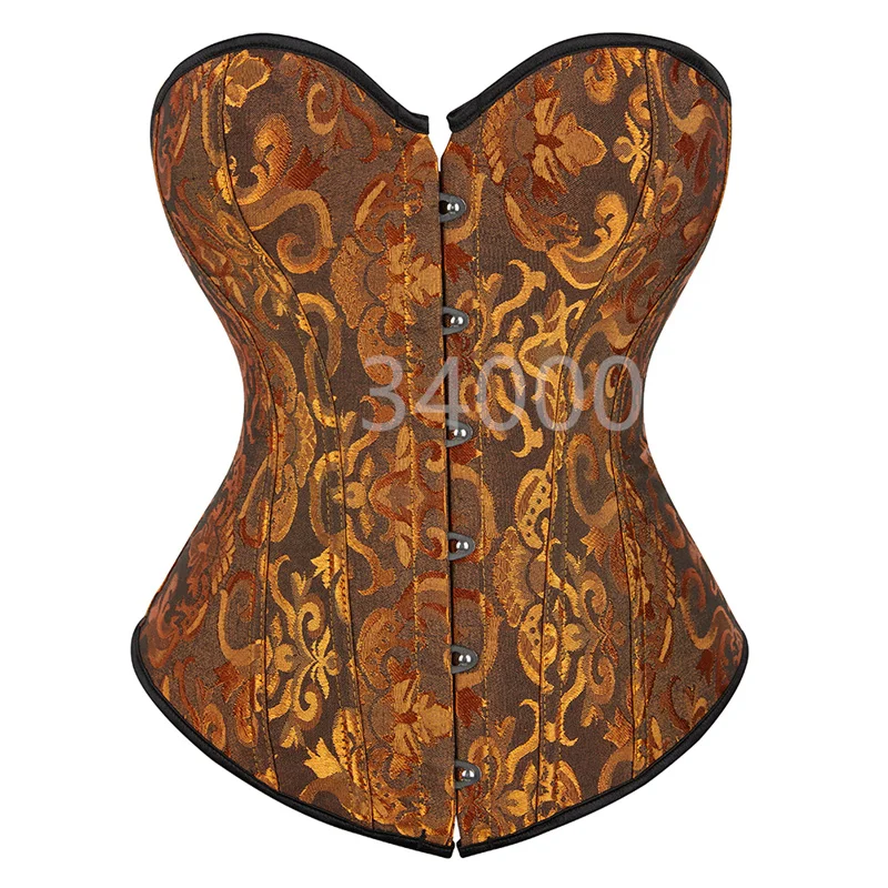 

caudatus Corset for Women Bustiers Plus Size Flower Print Bridal Lace Push up Victorian Vintage Burlesque Black White Red Green