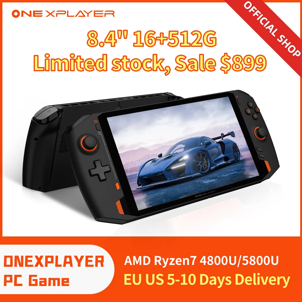Latest OneXPlayer AMD Ryzen 7 5800U 4800U 512G 1TB 2TB SSD 8.4 Inch 2.5K Screen PC Games Windows11 Computer WiFi 6 Mini Laptop