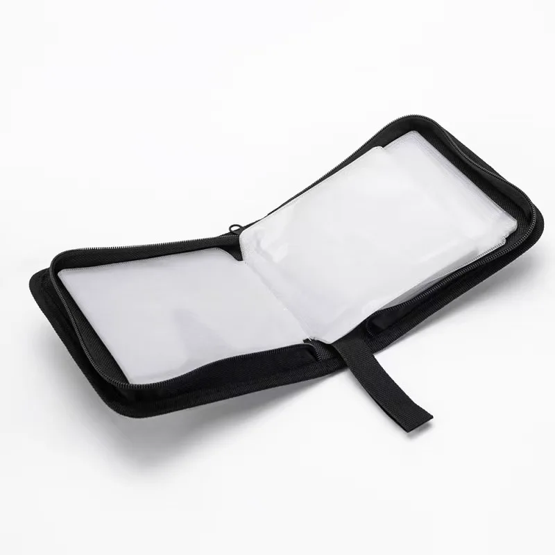 1pc Portable CD/DVD Zipper Storage Case-Holds 40 Discs, Travel-Friendly Wallet Binder, Organizer for Car & Home Use-Protecti