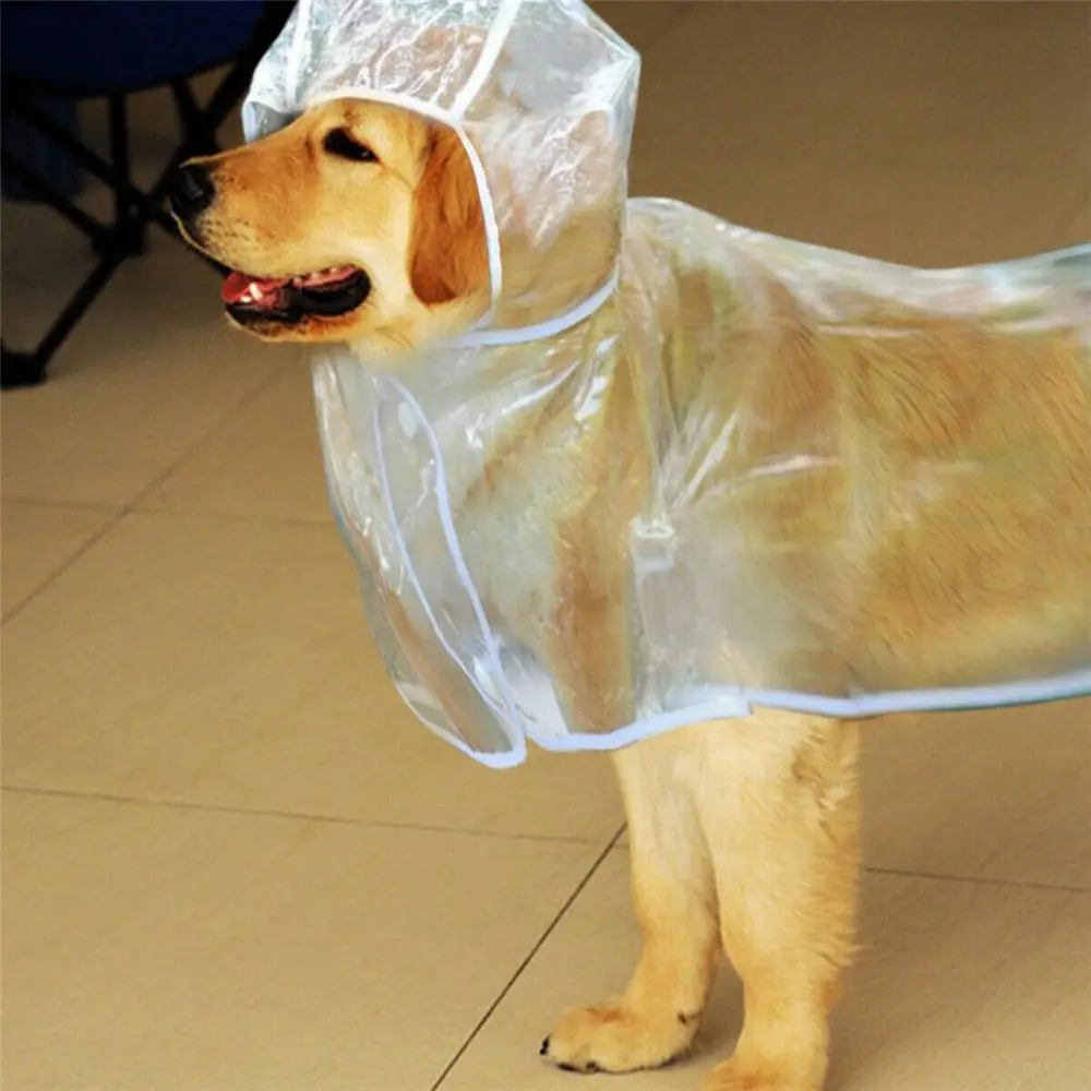 Title 5, Dog Puppy Rain Coat PVC Waterproof Clear Transp...