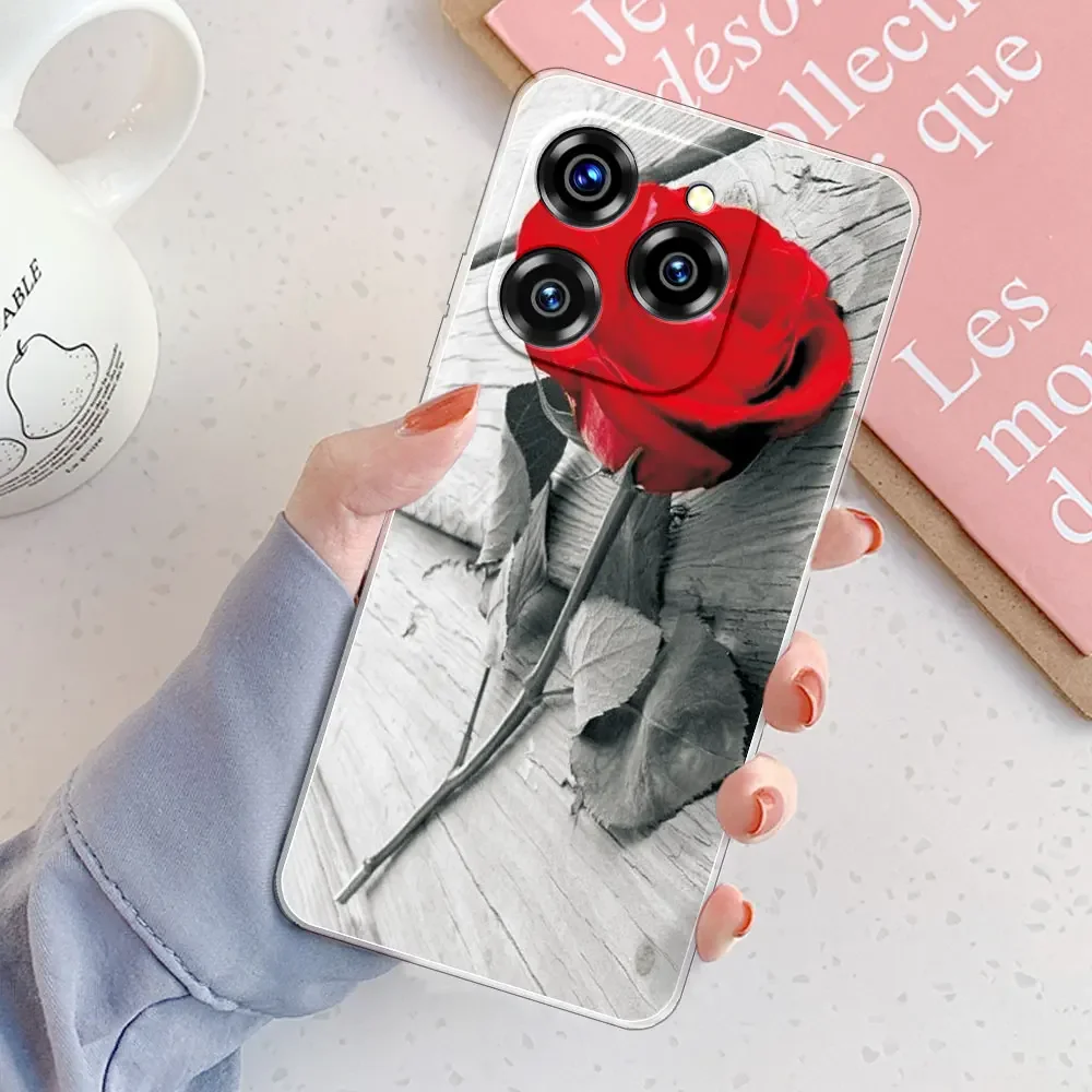 Clear Shockproof Silicone Phone Case - Fashionable Soft TPU Back Cover