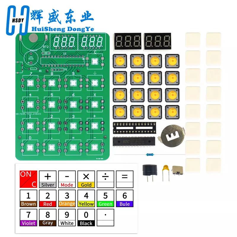 DIY Digital Tube Display Calculator Electronic Kit for Soldering Practice and Educational Use