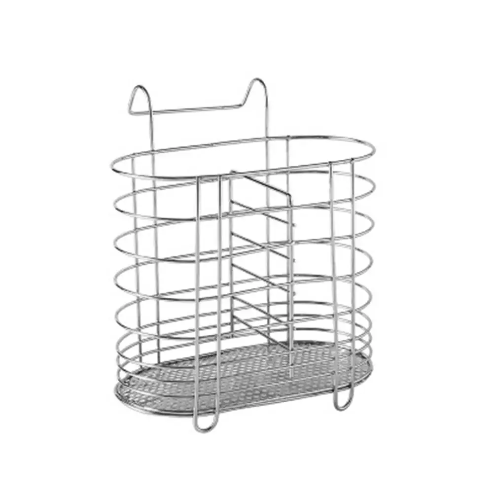 Metal Hanging Cutlery Holder Drainer Spoon Fork Chopsticks Storage Basket Rack Kitchen Tool Organizer Tableware Tube Jy25 20 6