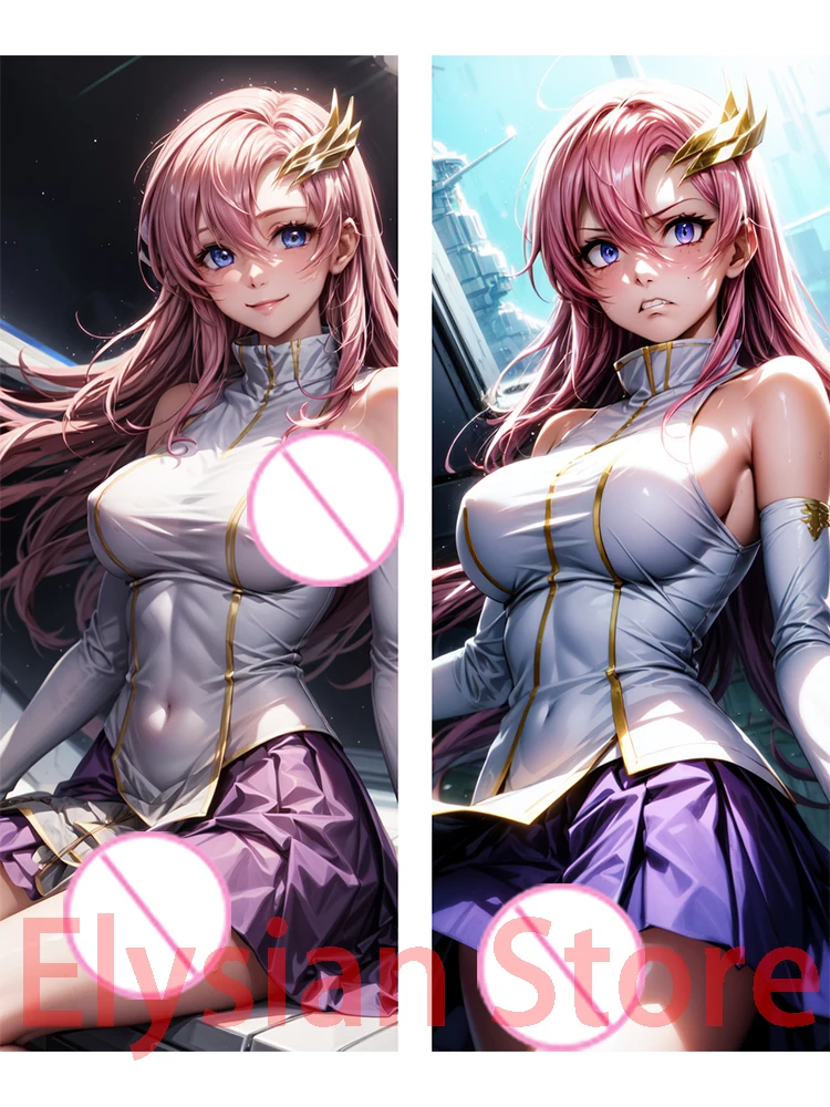 

Dakimakura anime Lacus Clyne Gundam SEED Large Breasts Double-sided Print Life-size body pillows cover Christmas Decoration gift