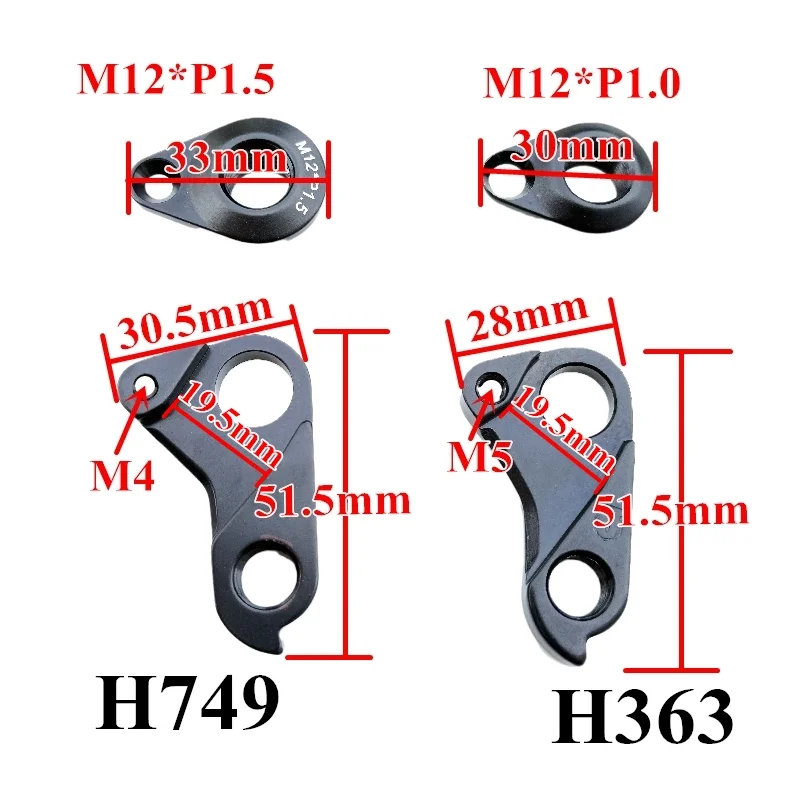 1pc für Basso Blue Bomb track Corratec Dema Fezzari Fuji Guerciotti Kestrel Kross Wrc Fahrrad Schaltwerk Kleiderbügel Mech Dropout – Detail 2