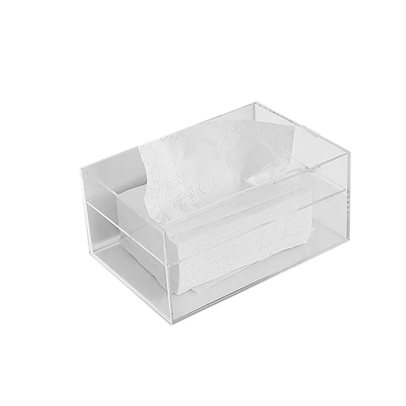 Mode Acryl Quadrat Transparent Tissue Boxen Papier Serviette Aufbewahrungsbox 