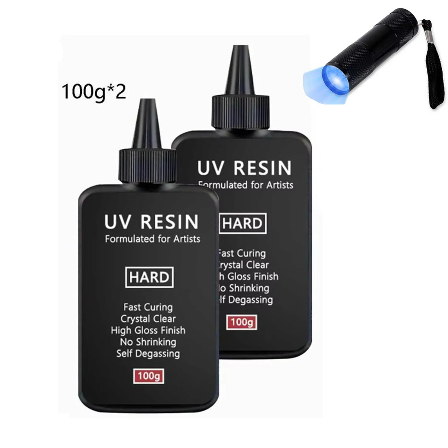 Enhanced Crystal Clear UV Resin - Fast-Curing Transparent Formula for Jewelry Making
