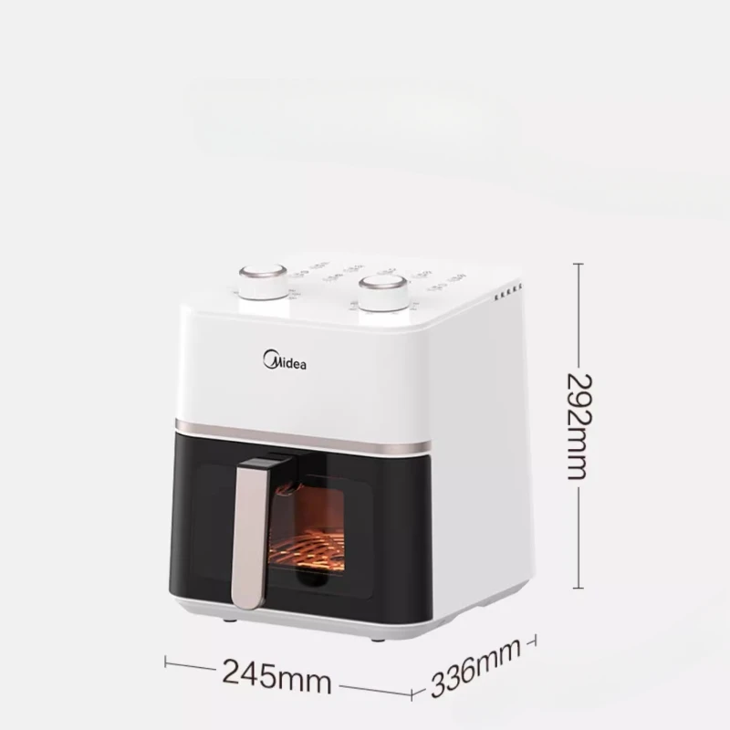 5.5L Visual Air Fryer Oven with Digital Touchscreen, 8-in-1 Oil-Free Roaster, 360&deg; View Cooking Machine for Family
