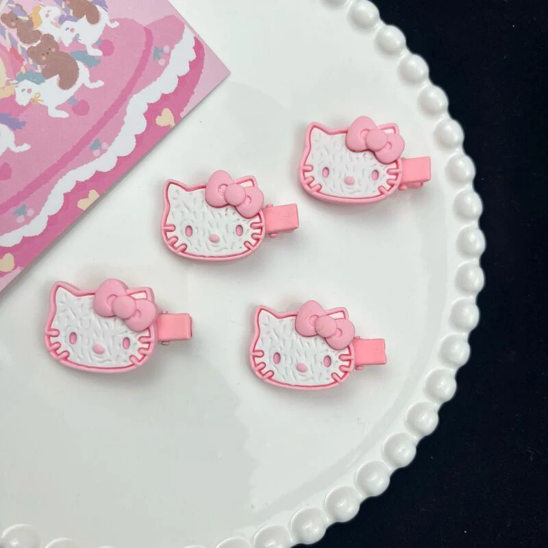 

Sanrio Kawaii Anime Hello Kitty Hair Clip Hair Accessories Cute Sweet Cartoon Hairpin Barrette Accessory Lovely Gifts for Girls