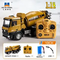 HUINA 1/14 RC Car Concrete Mixer Truck Toy Model 2.4GHZ 10CH Wireless Remote Control Engineering Vehicle Outdoor Toy Boy Gift ﻿ 1