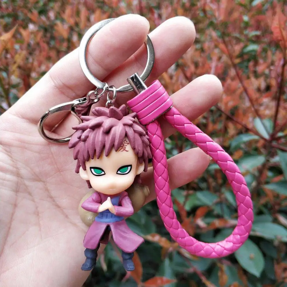 NARUTO チェンジキーホルダー ２点 男性と女性のためのナルトアクションフィギュア,車のキー