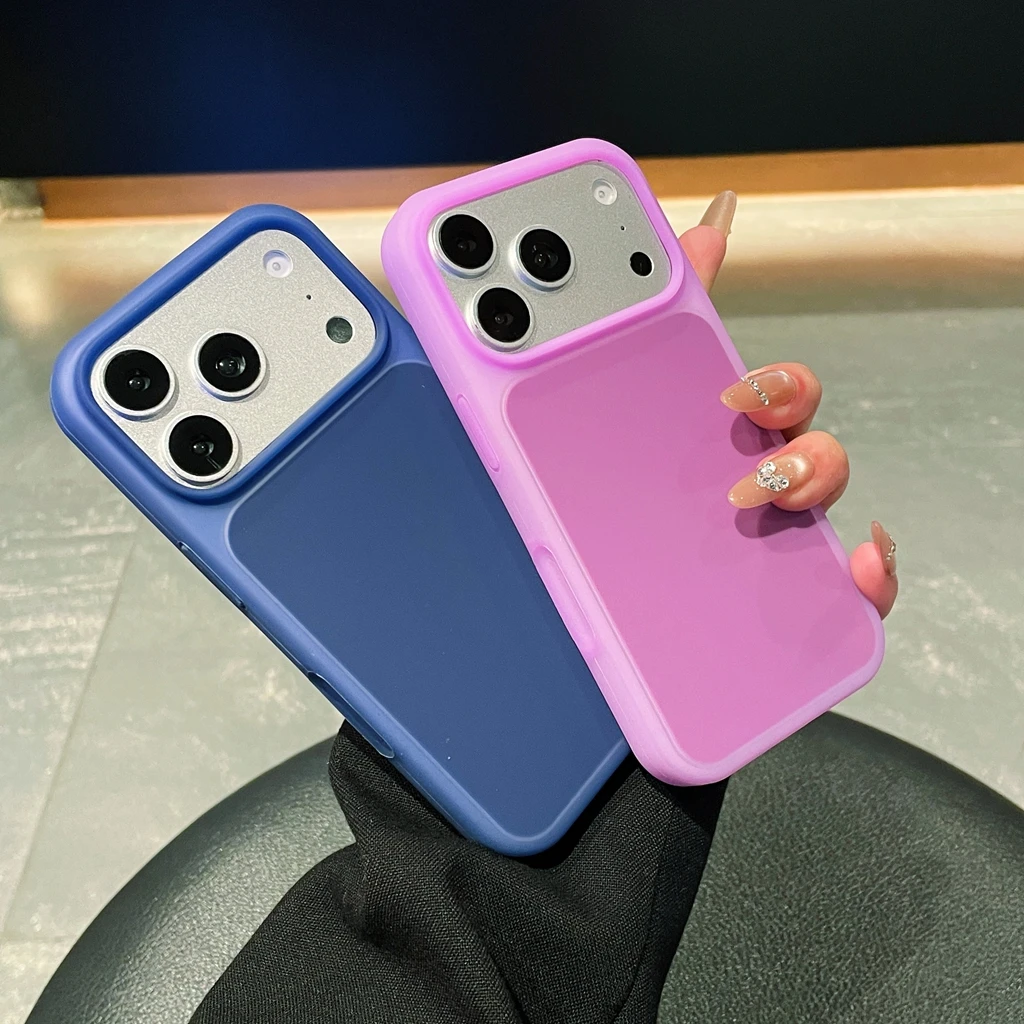 Vibrant Matte Shockproof Protective Phone Cover Case with Skin-Feel Texture