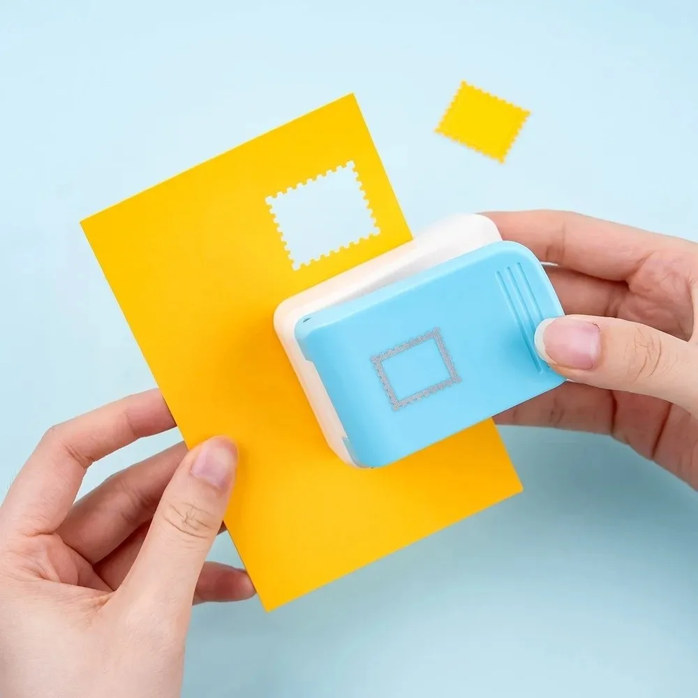 노동력 절약 스탬프 테두리 펀치 2.87x2.39cm DIY 엠보싱 기계 커팅 공예 수제 톱니형 펀처 엠보서 공예