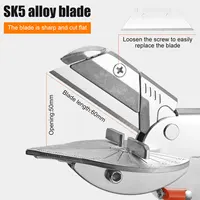 Scissors Cutter Multi Angle Miter Shear Cutter Adjustable 45-135 Degree Scissors with Blades Hand Cutting Tools For Miter Jobs 2