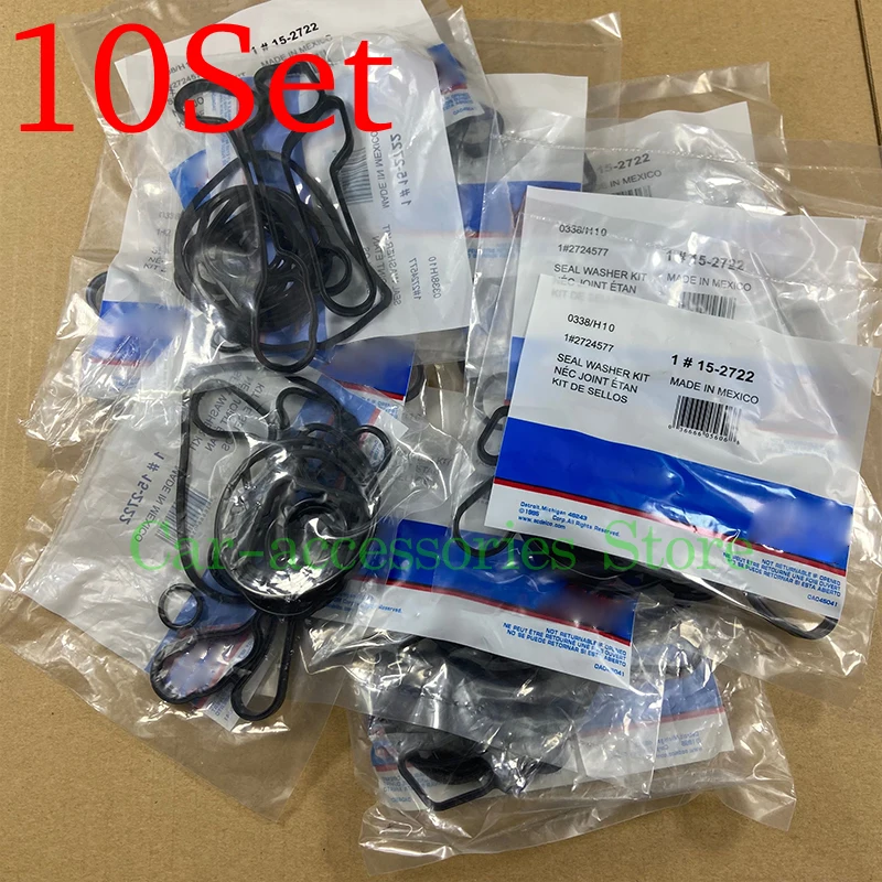 Engine Oil Cooler Gasket Seal Set Intake Manifold Gasket Set 10Set For Chevrolet Aveo Trax Cruze Orlando Sonic Croma Opel Astra Zafira 1.6L 1.8L