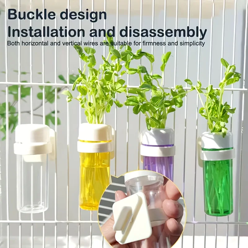 Cestino porta verdure per gabbia di pappagalli, contenitore per la conservazione, accessori per gabbie, cesto sospeso, giocattoli, forniture per gabbie di parrocchetti - immagine 3
