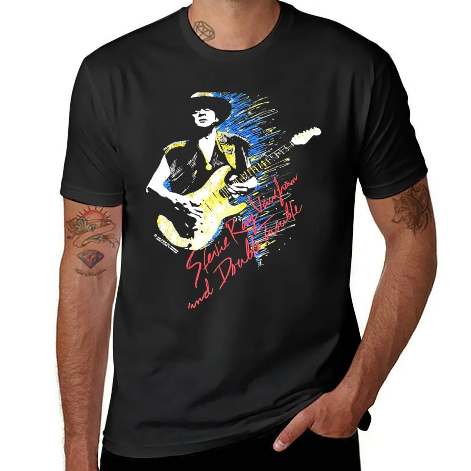 

Stevie Ray Vaughan T-Shirt summer top tops cute clothes t shirts men