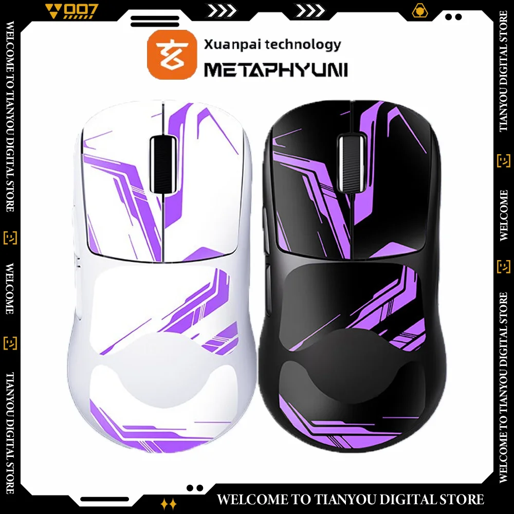 Wireless Gaming Mouse Metapanda P1 PRO MAX PAW3395 Sensor 26000 DPI 2.4G Wireless Bluetooth Wired 3-Mode E-sports Gifts