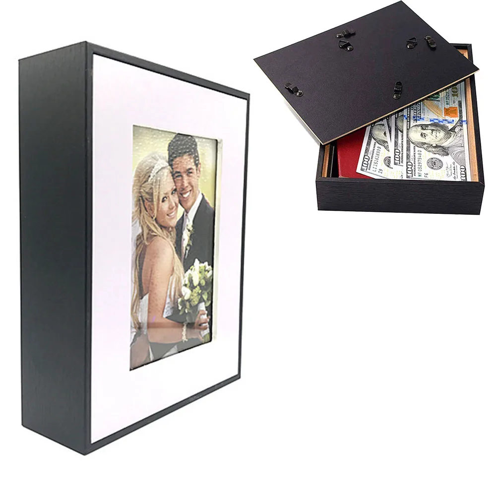 

Photo Picture Frame Diversion Safe Hidden Safe Secret Compartment Mini Safe Box Home Office Money Cash Jewelry Security Stash