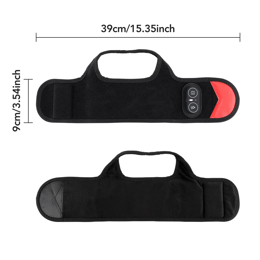 Red Light Foot Ankle Massager with Heating Vibration 660/850nm Cordless Foot Massage Steamer Feet Support Wrap Pad Thermal Brace