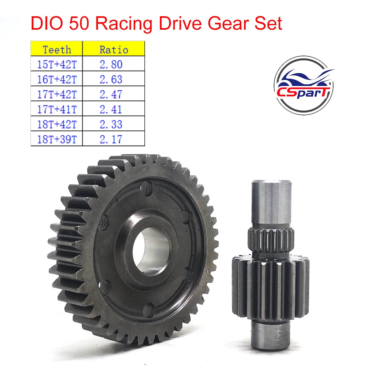 DIO 50 High Performance Racing Final Drive Gear Set for Honda DIO50 DIO ZX 50 AF18 AF25 AF28 AF34 AF35 Scooter