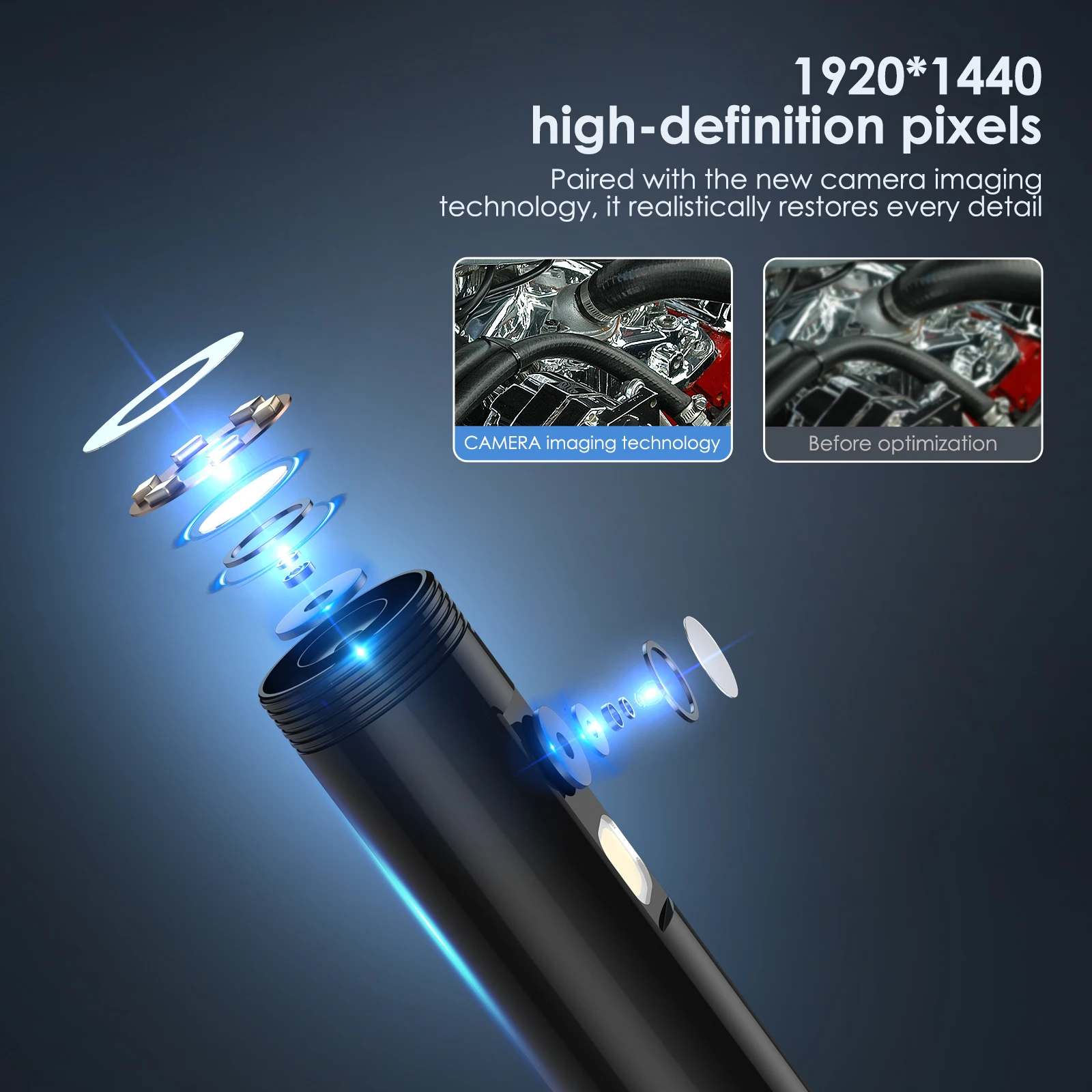 3MM ð ī޶ IP67  ˻ ī޶ 1920X1440   ڵ ð ios/ȵ̵ ȣȯ 