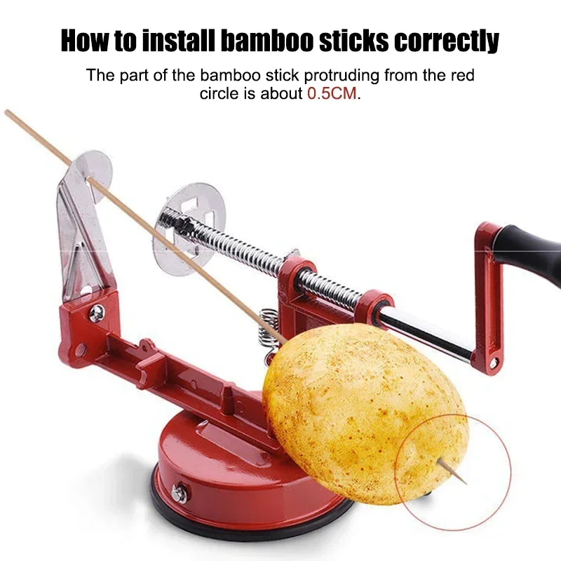Spiral Slicer Blade Hand Slicer Cutter For Cucumber Carrot Potato Vegetables