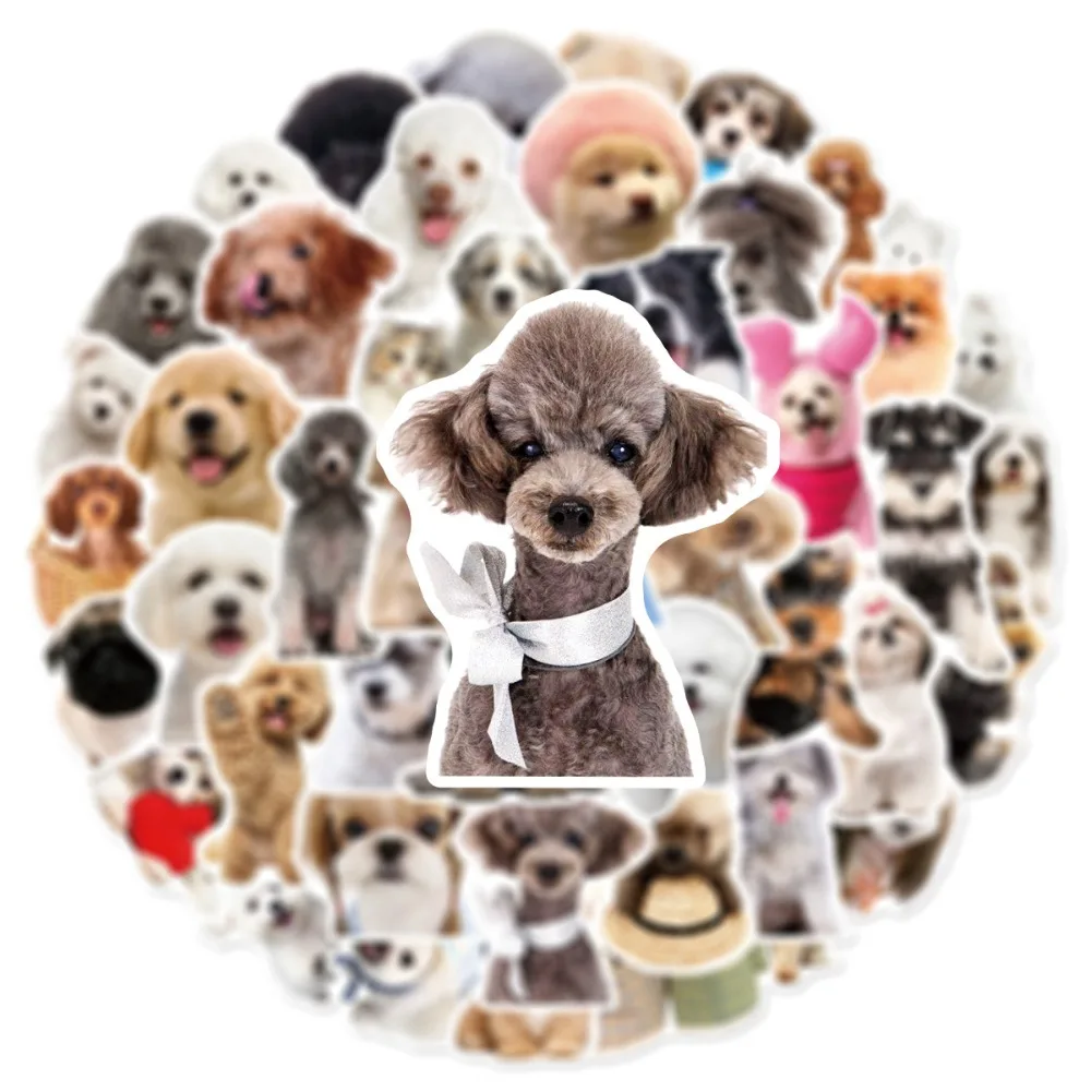 10/25/50pcs Graffiti Cute Dog Meme Stickers 4