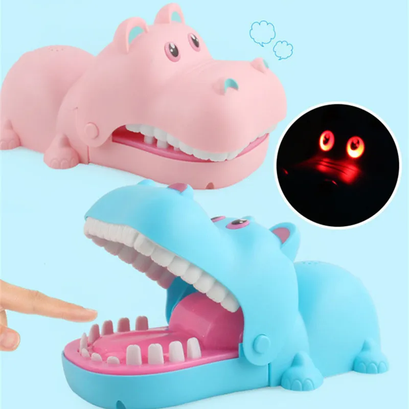 

Funny Hand-biting Hippos Toy Biting Finger Dentist Game Hippo Pulling Teeth Toys Kids Classic Biting Hand Hippo Games Gift New