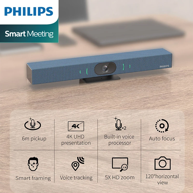 PHILIPS PSE0800 Original video meeting sound bar Intelligent 4K audio and video integrated conference camera