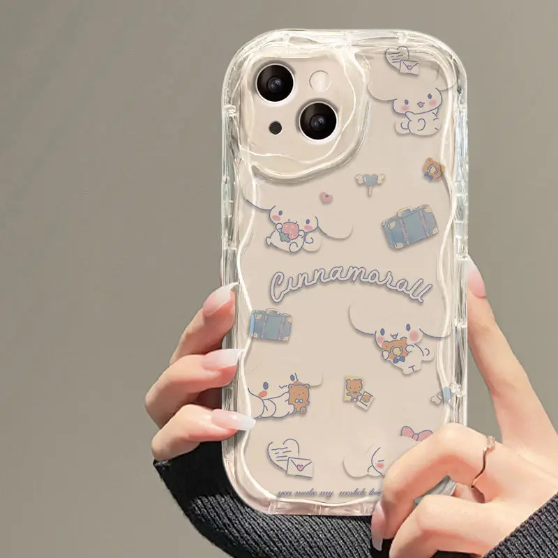 thumbnail image 1 of Sanrio-funda de Hello Kitty Cinnamoroll para teléfono, bonita carcasa trasera anticaída para iPhone 15, 14, 13, 12, 11 Pro Max, 7, 8 Plus, SE, XR, XS MAX, Y2K, 1 of 5
