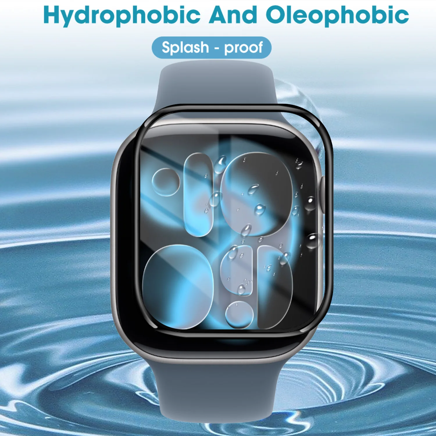 Premium Full Curved Screen Protector for Smartwatches - Soft Protective PMMA Film Cover
