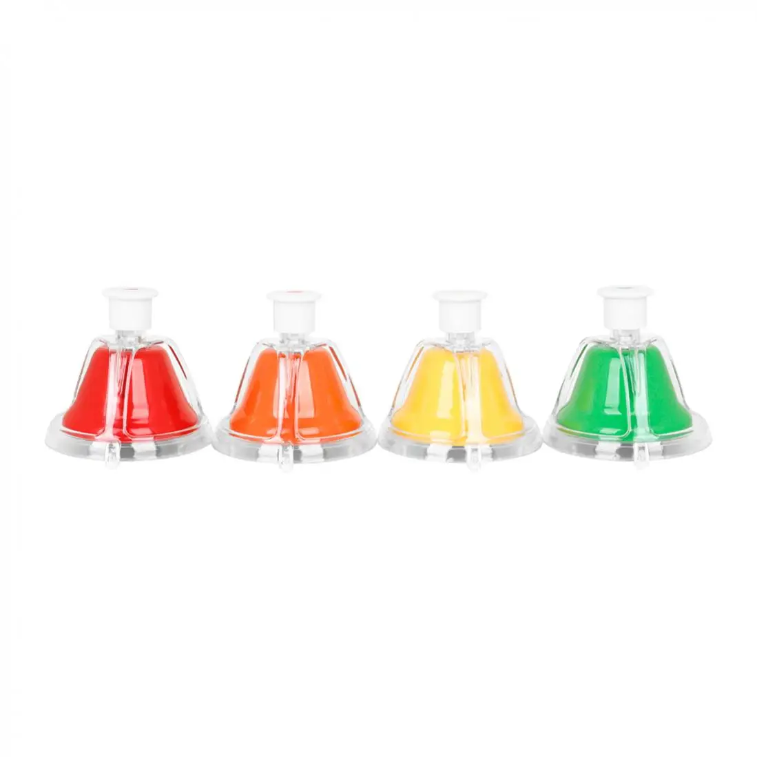 8 Note Colorful Hand Bell Set Educational Musical Instrument, Musical Teaching Desk Bells for Beginner
