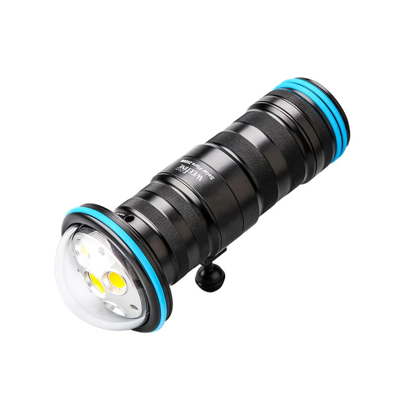 

WEEFINE WF075 Solar Flare 25000 Lumens Video Light & Strobe Underwater Photography Scuba Diving Light Lamp