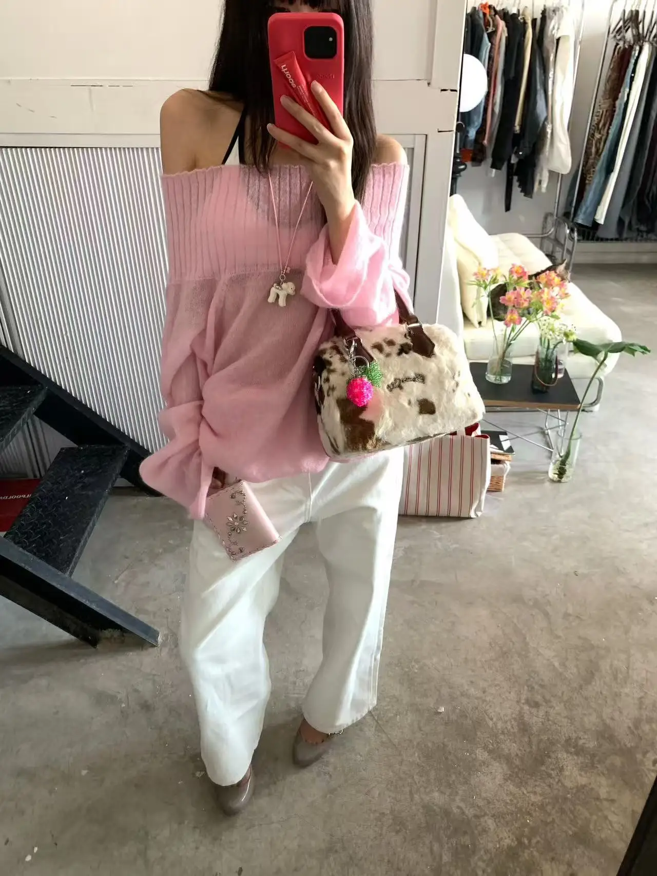 Fashionable Handbag New Arrival Simple Stylish Women Bag Trendy Underarm Pillow Bag Square horsehair Zipper Single Shoulder Bag