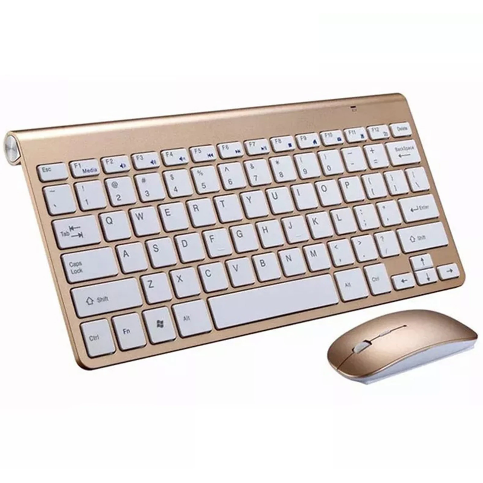 

Cordless External Keyboard + Mouse Set Battery Powered Slim Keyboard 2.4G Automatic Pairing For Office PC Business Trip
